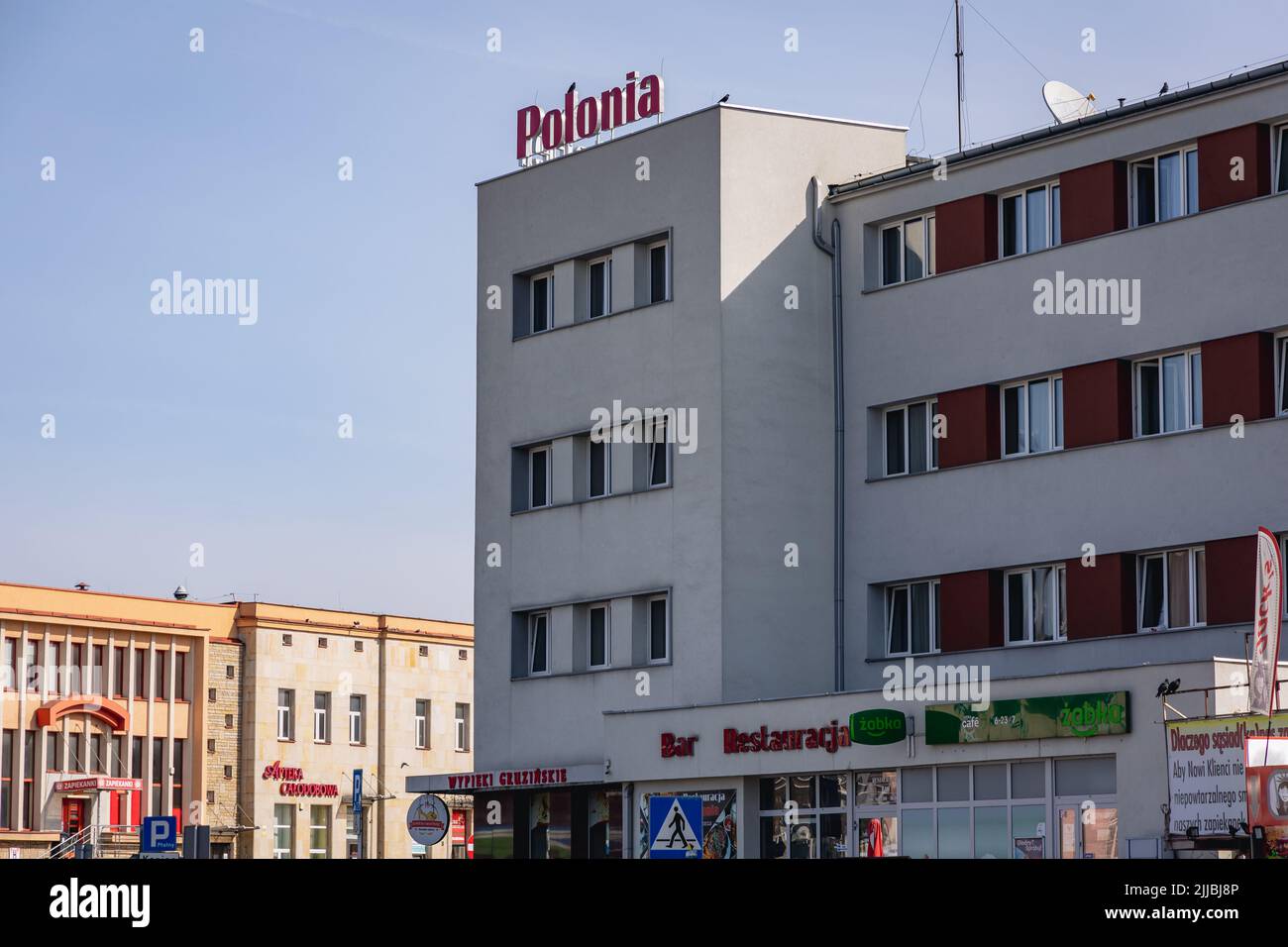 Hotel Polonia in Rzeszow, largest city in southeastern Poland, capital of Subcarpathian Voivodeship Stock Photo