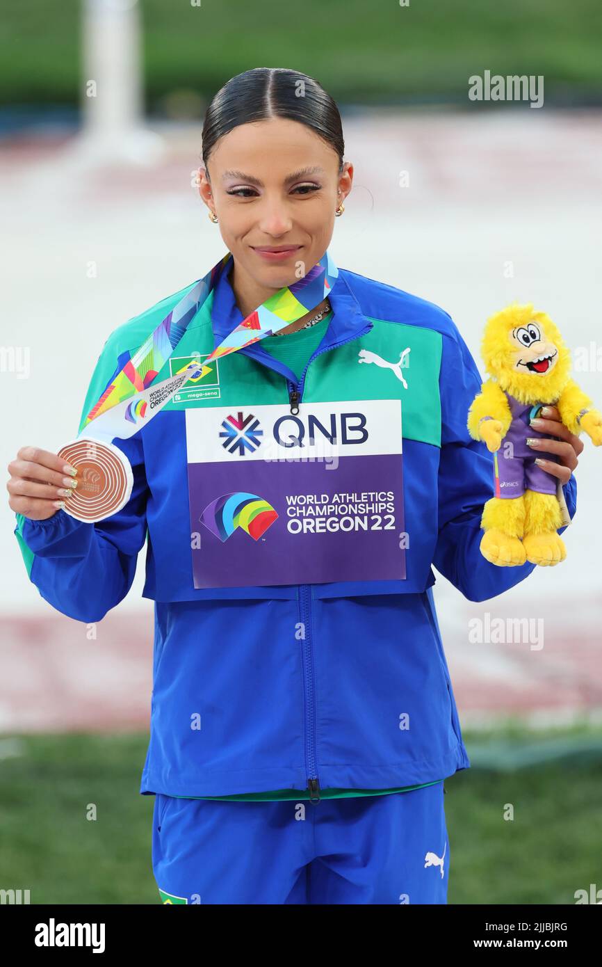 Hayward Field, Eugene, Oregon, USA. 24th July, 2022. Leticia Oro Melo