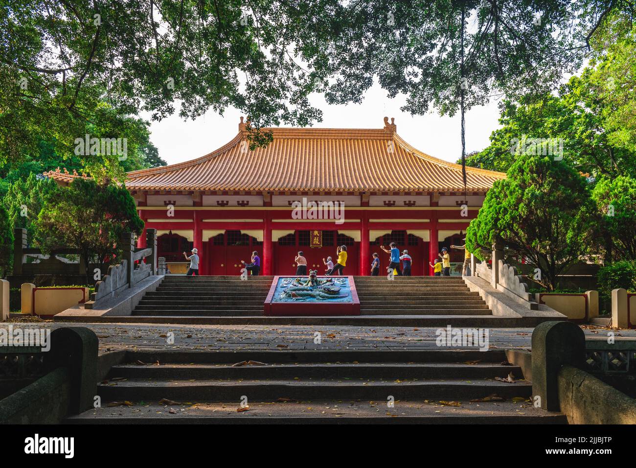 July 14, 2022: Chiayi Confucian Temple in Chiayi city, Taiwan. It was originally built in 1706 outside the west gate of the old city. In 1965 it was r Stock Photo