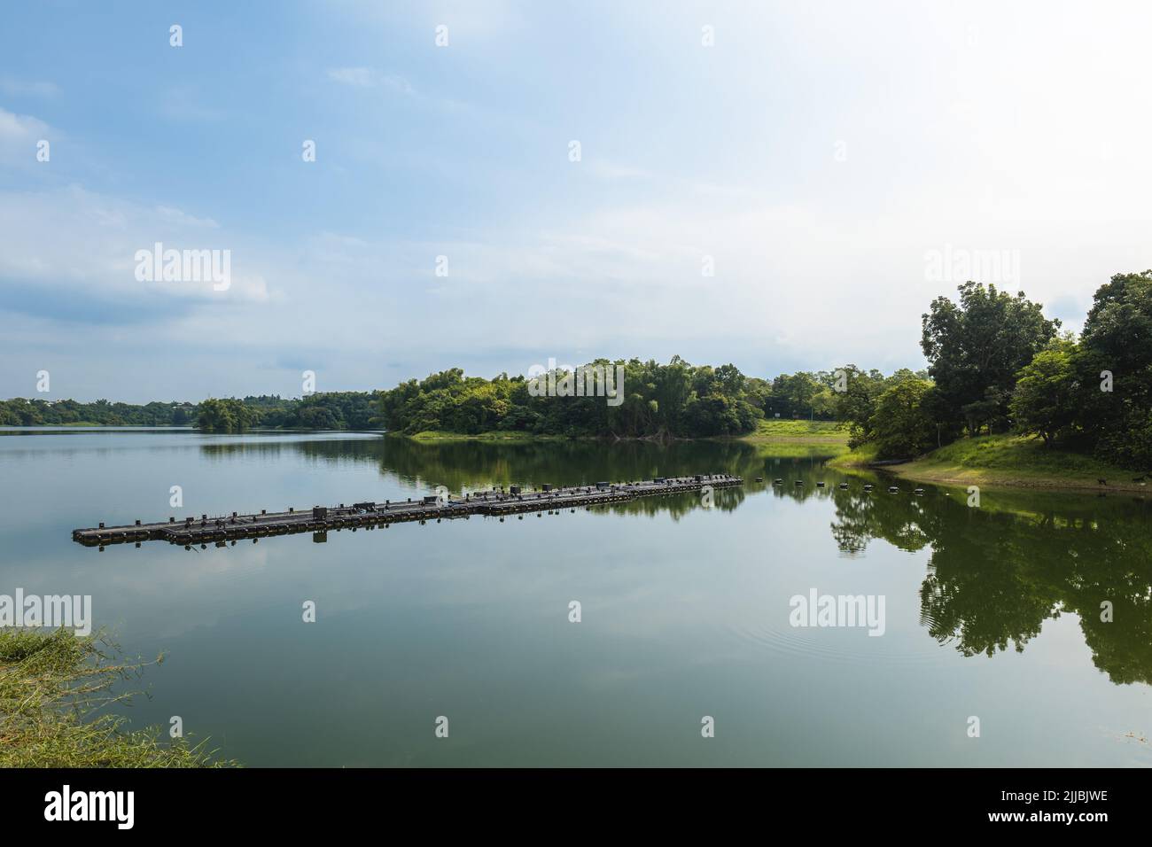 scenery of Lantan, aka Orchid lake, in chiayi, taiwan Stock Photo
