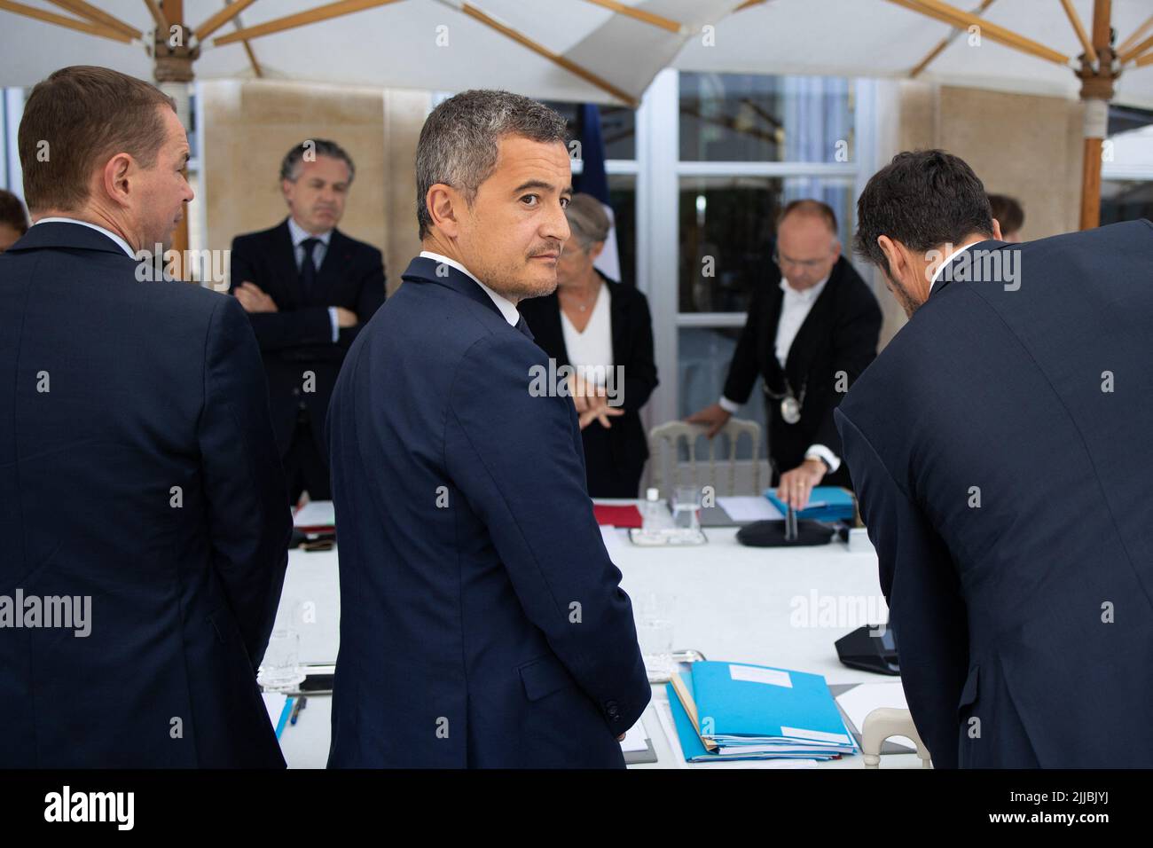 Paris, France, July 25, 2022. French Minister of Interior Gerald