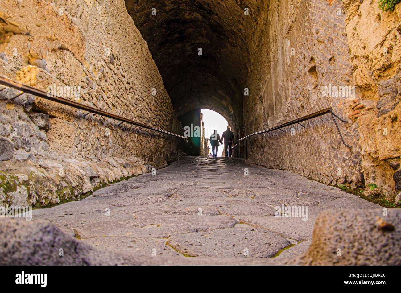 Sea gate. One of the entrances and possibly the main one at the time of splendor of the historic Roman city of Pompeii in the Gulf of Naples, about 24 Stock Photo