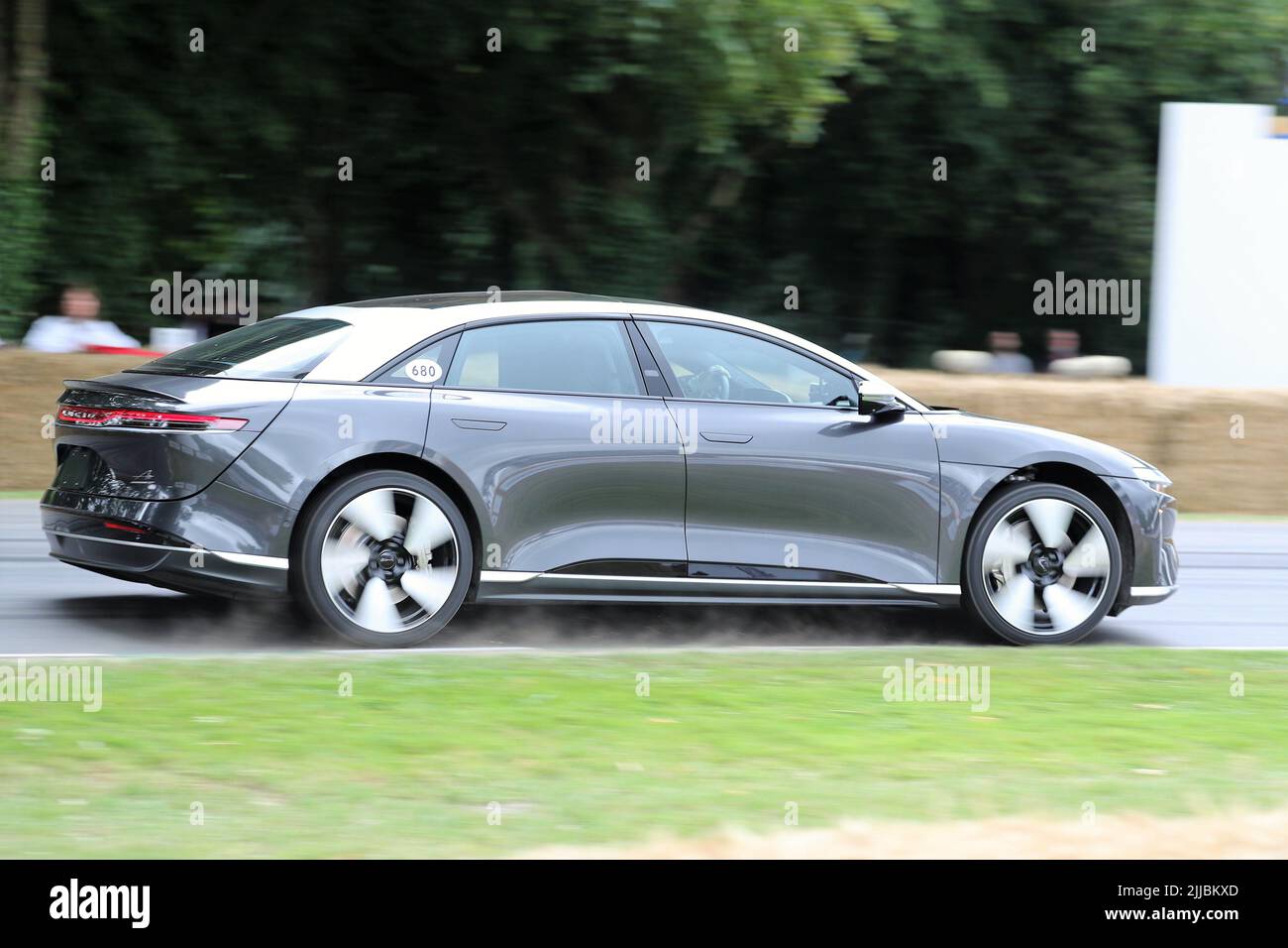 Lucid Motors electric car at the Festival of Speed 2022 at Goodwood, Sussex, UK Stock Photo