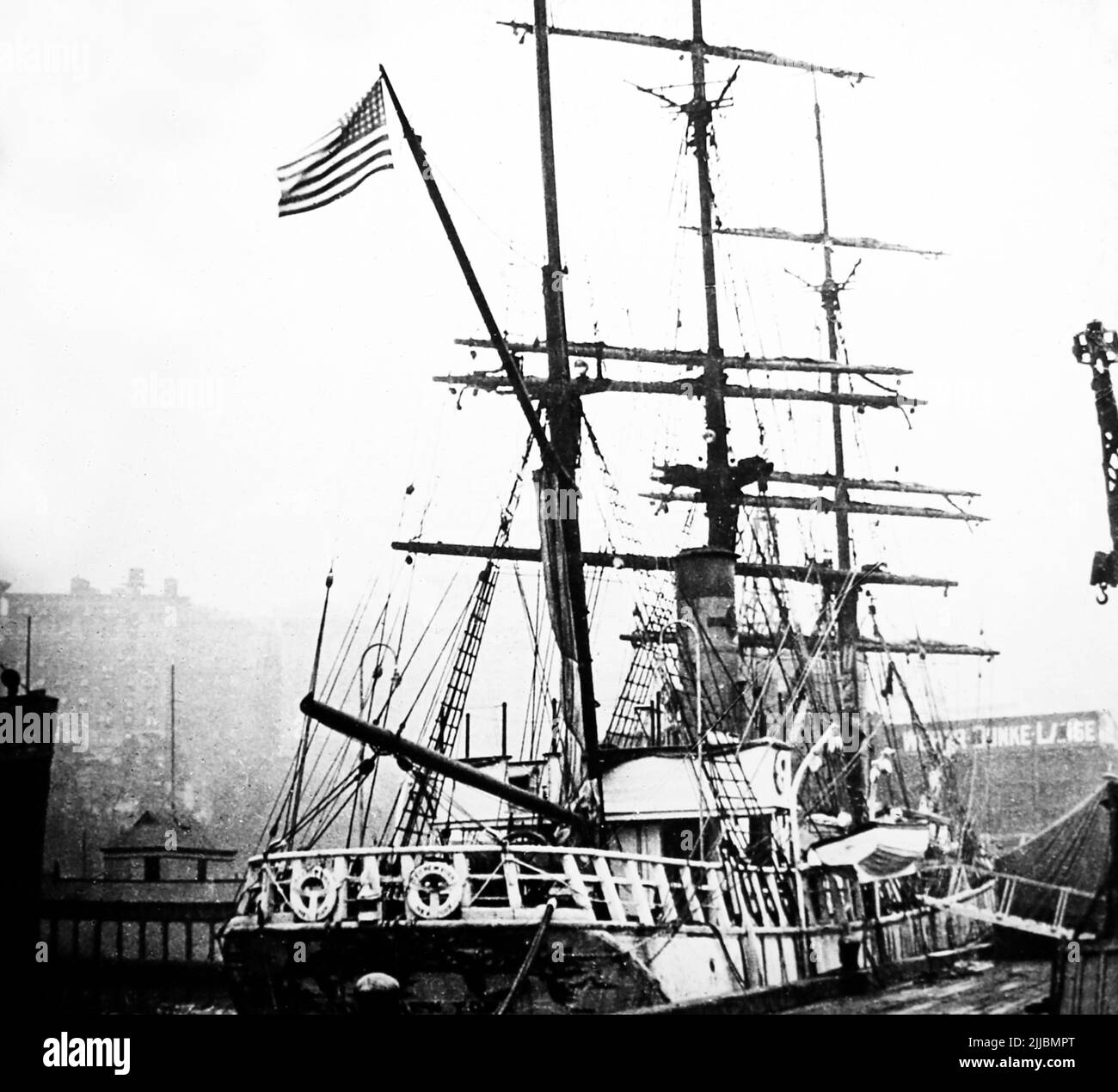 The City of New York steam ship, Byrd Antarctic Expedition Stock Photo