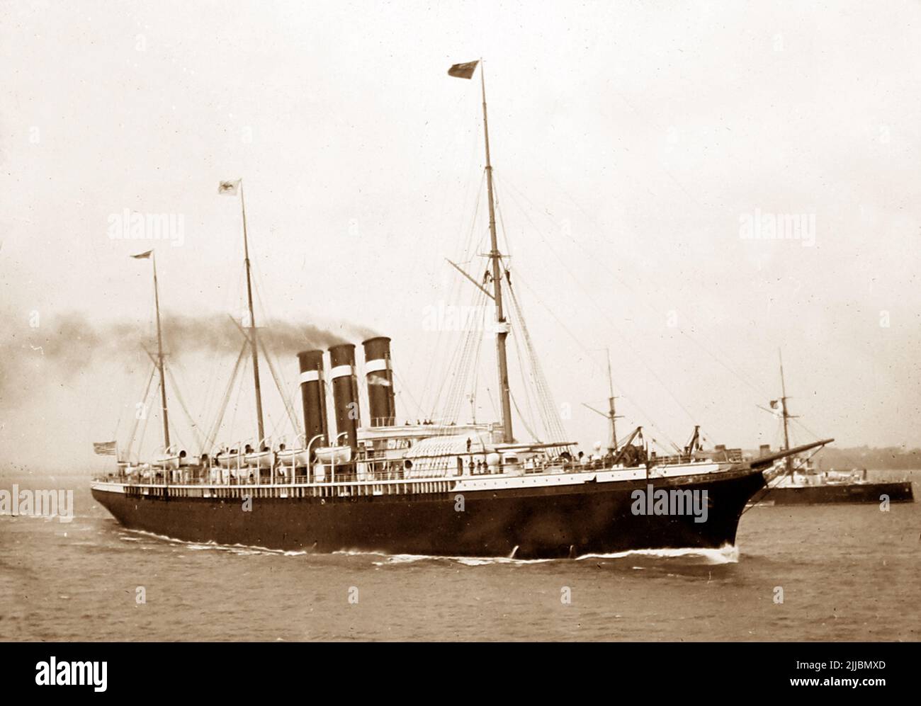 SS (City of) Paris steam ship, Victorian period Stock Photo