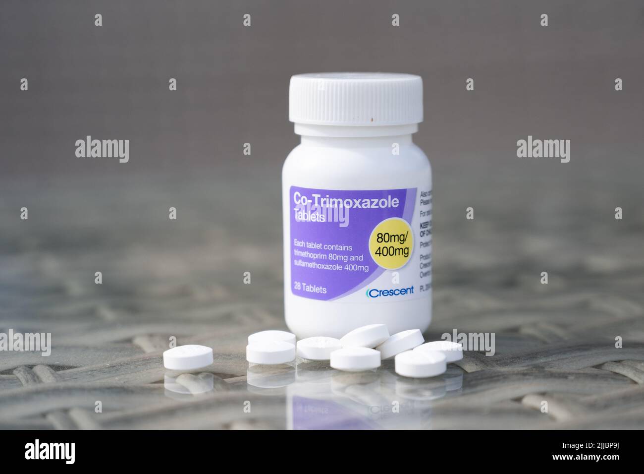 Co-Trimoxazole, an antibiotic used to treat certain bacterial infections Stock Photo
