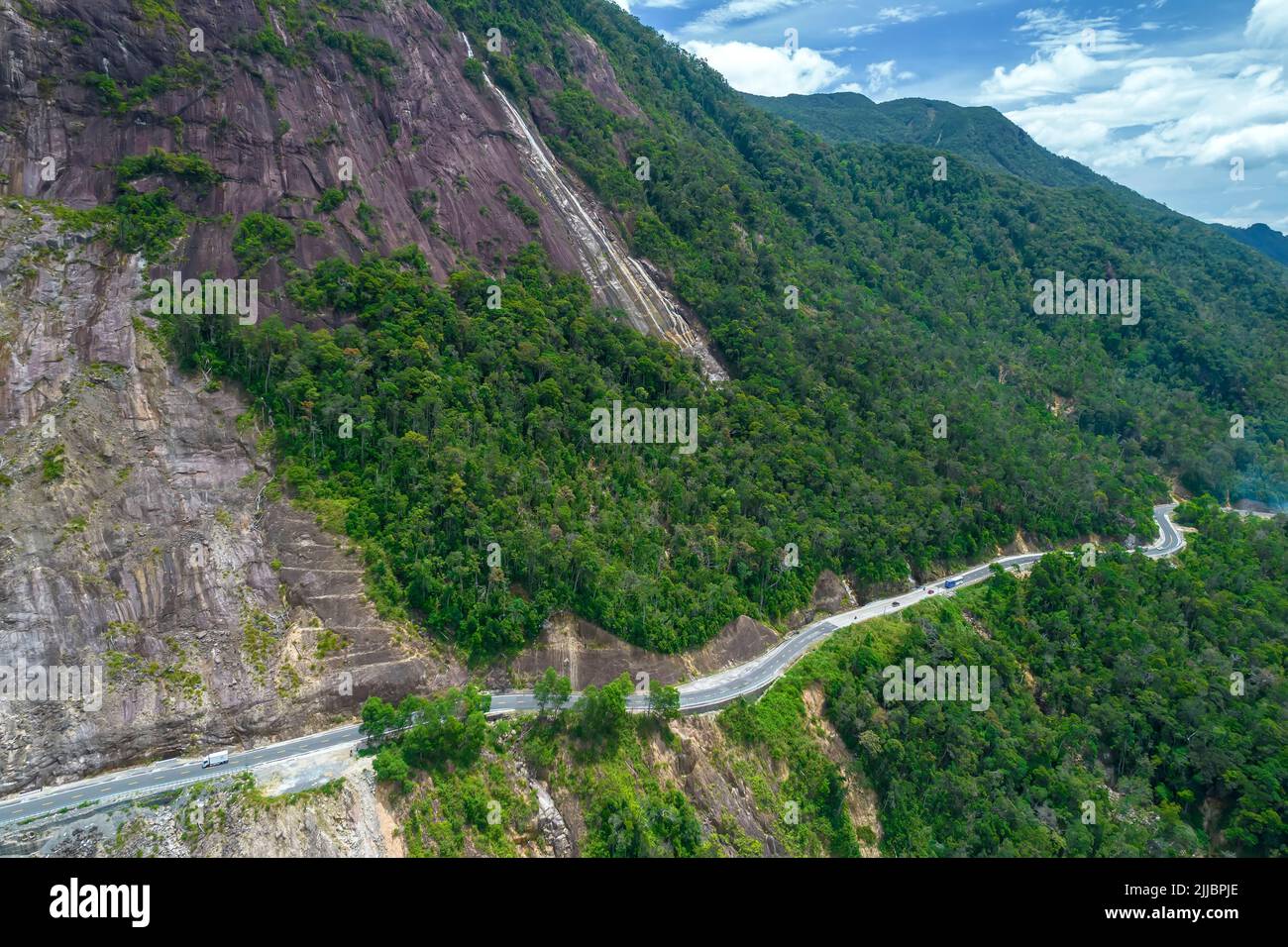 Khanh Le Pass seen from above is beautiful and majestic. This is the ...