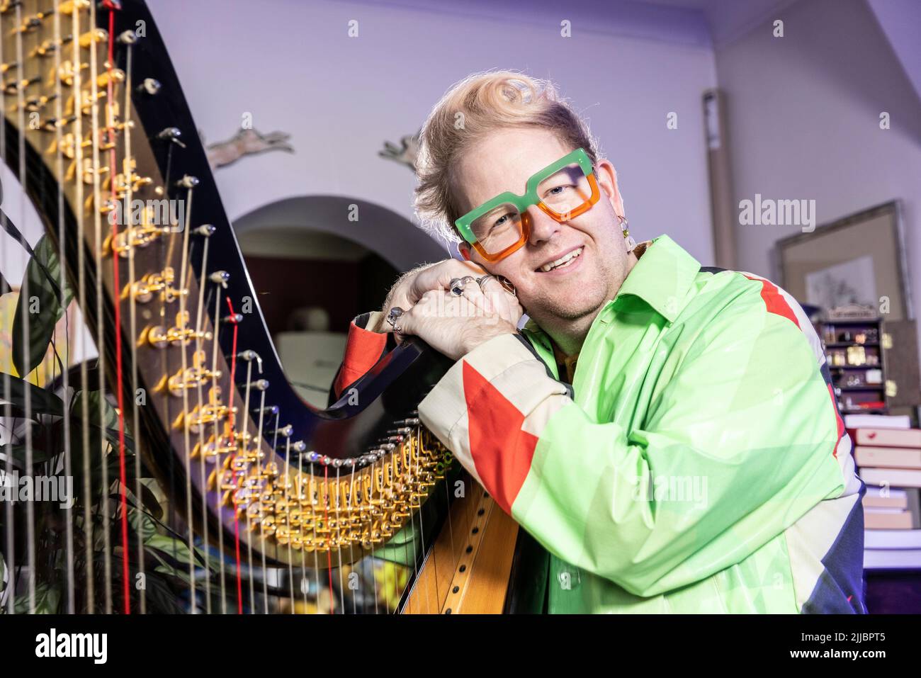 Christopher Mills, party mastermind and star of new BBC reality show ‘The Big Proud Party Agency’. Stock Photo