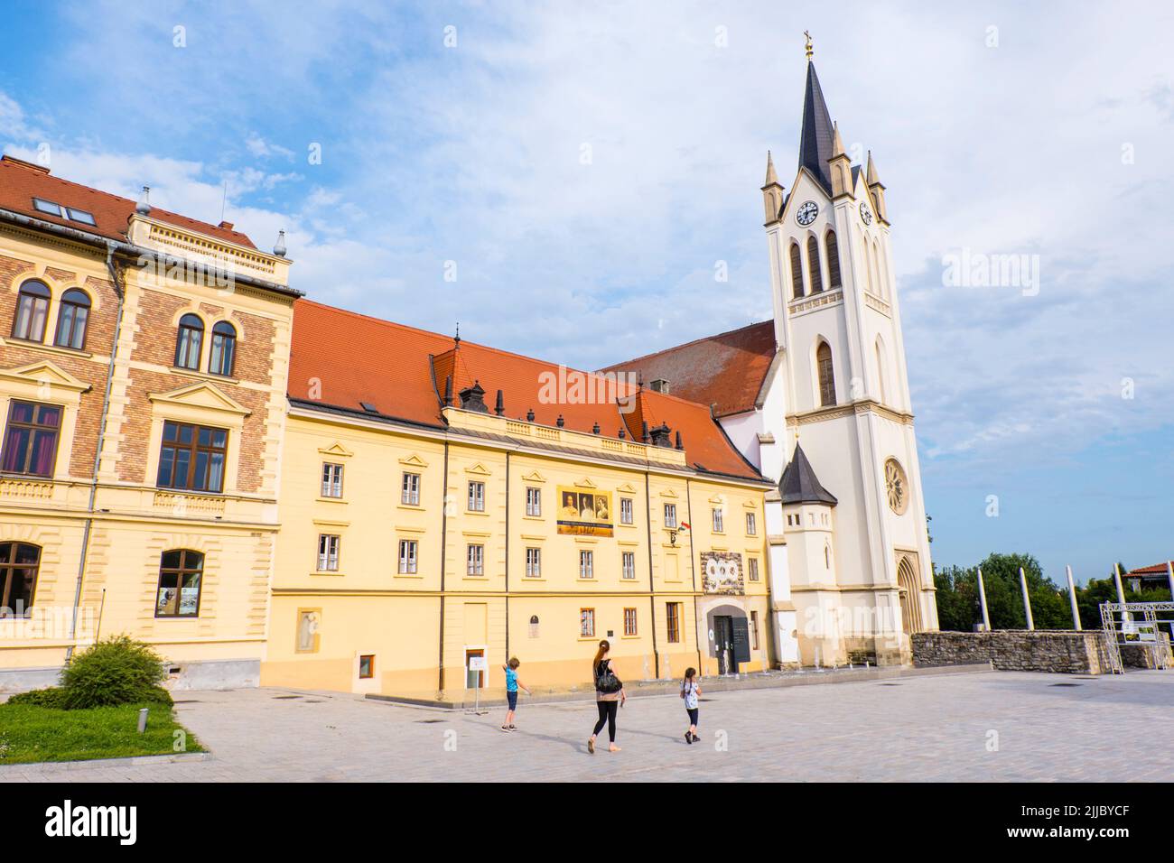 Fö ter, main square, Keszthely, Hungary Stock Photo