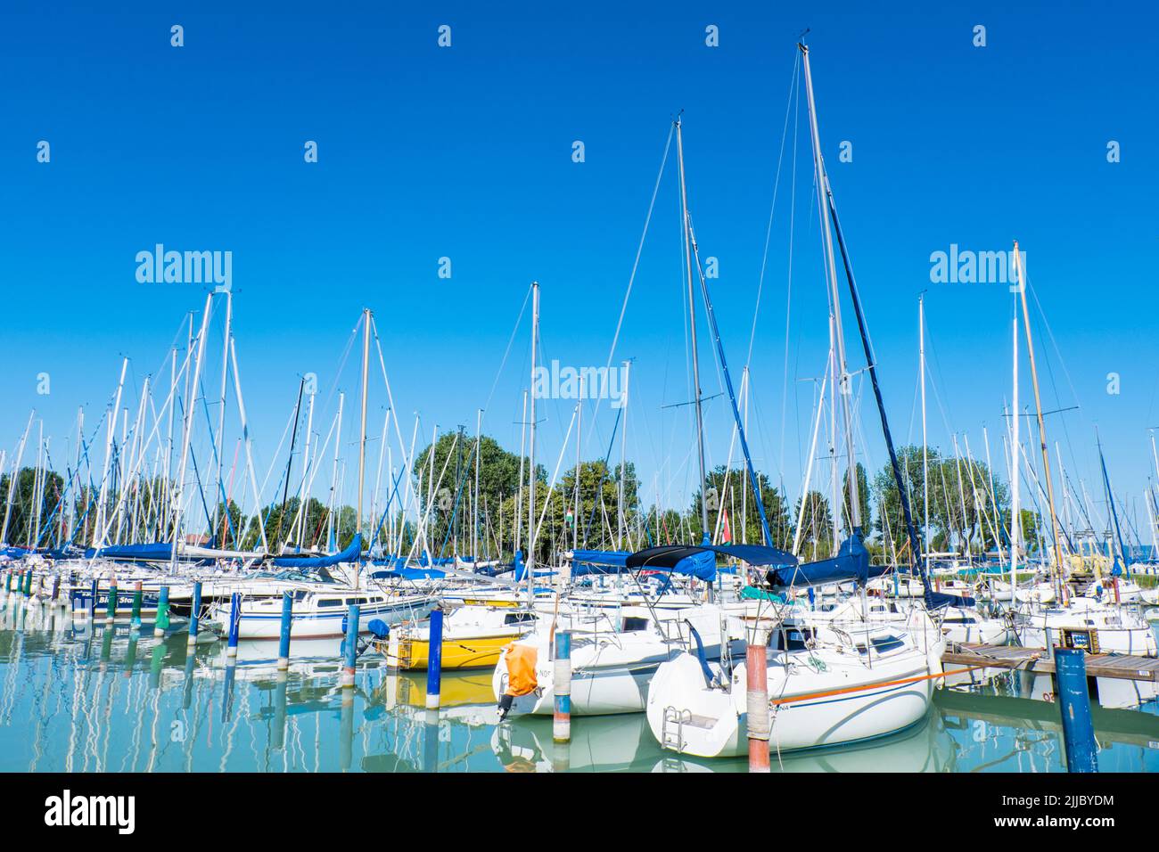 Marina, Balatonfoldvar, Lake Balaton, Hungary Stock Photo