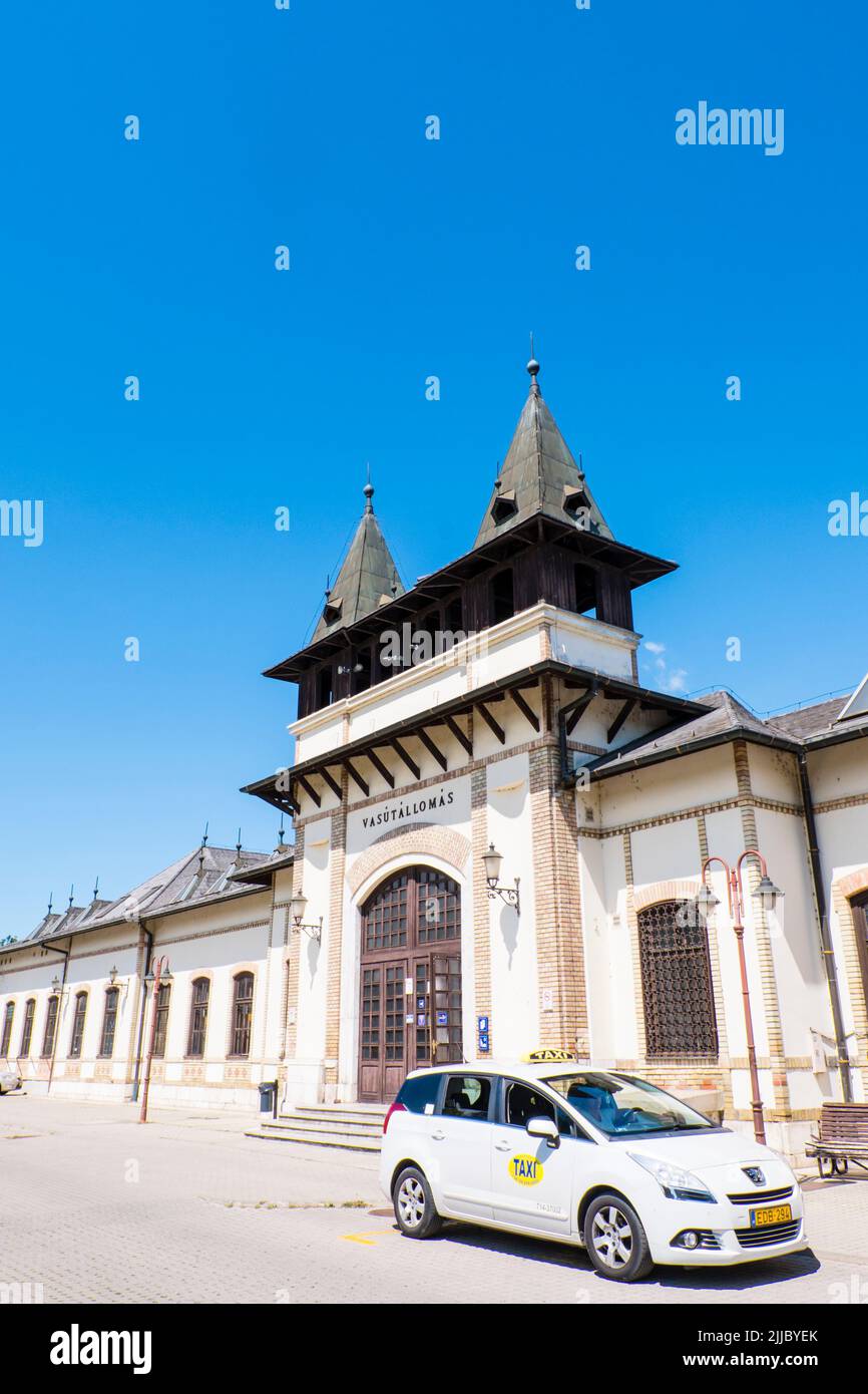 Railway station, Siofok, Hungary Stock Photo