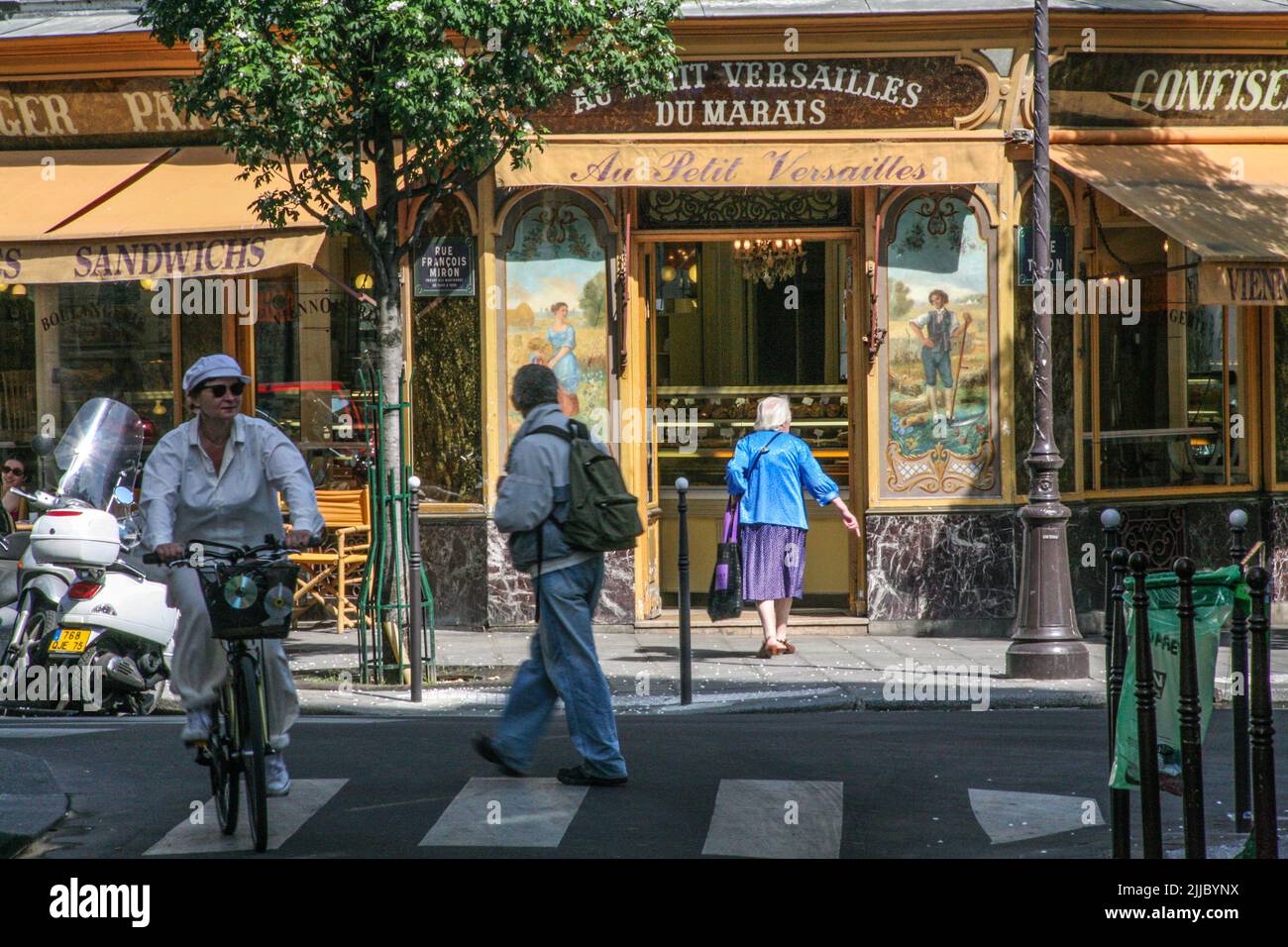 Street photography in Paris, France. Stock Photo