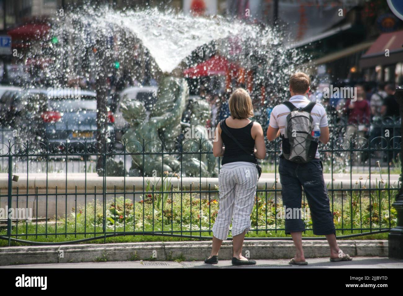 Street photography in Paris, France. Stock Photo