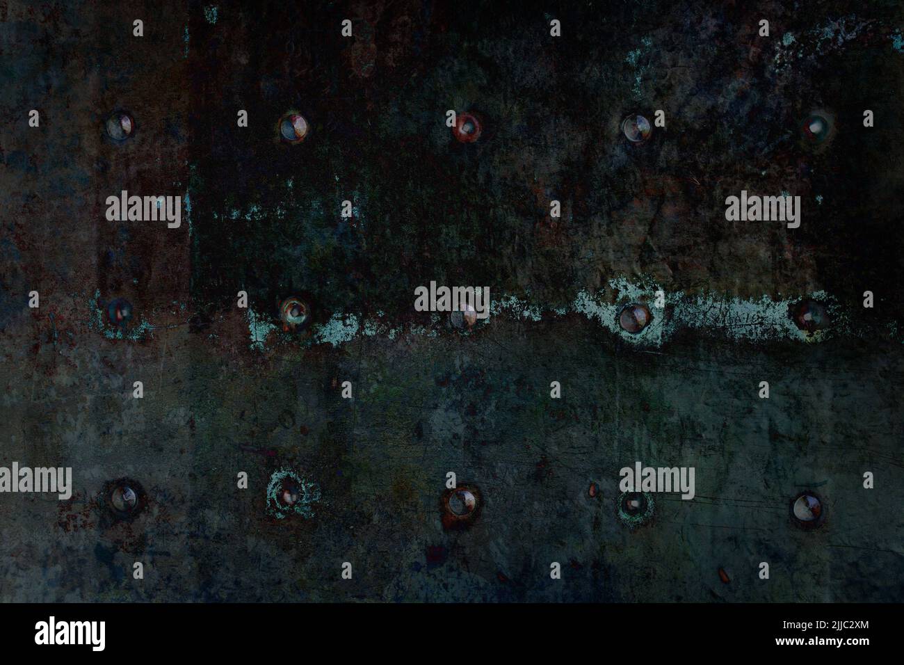 Old scratched metal texture background with rivets Stock Photo - Alamy