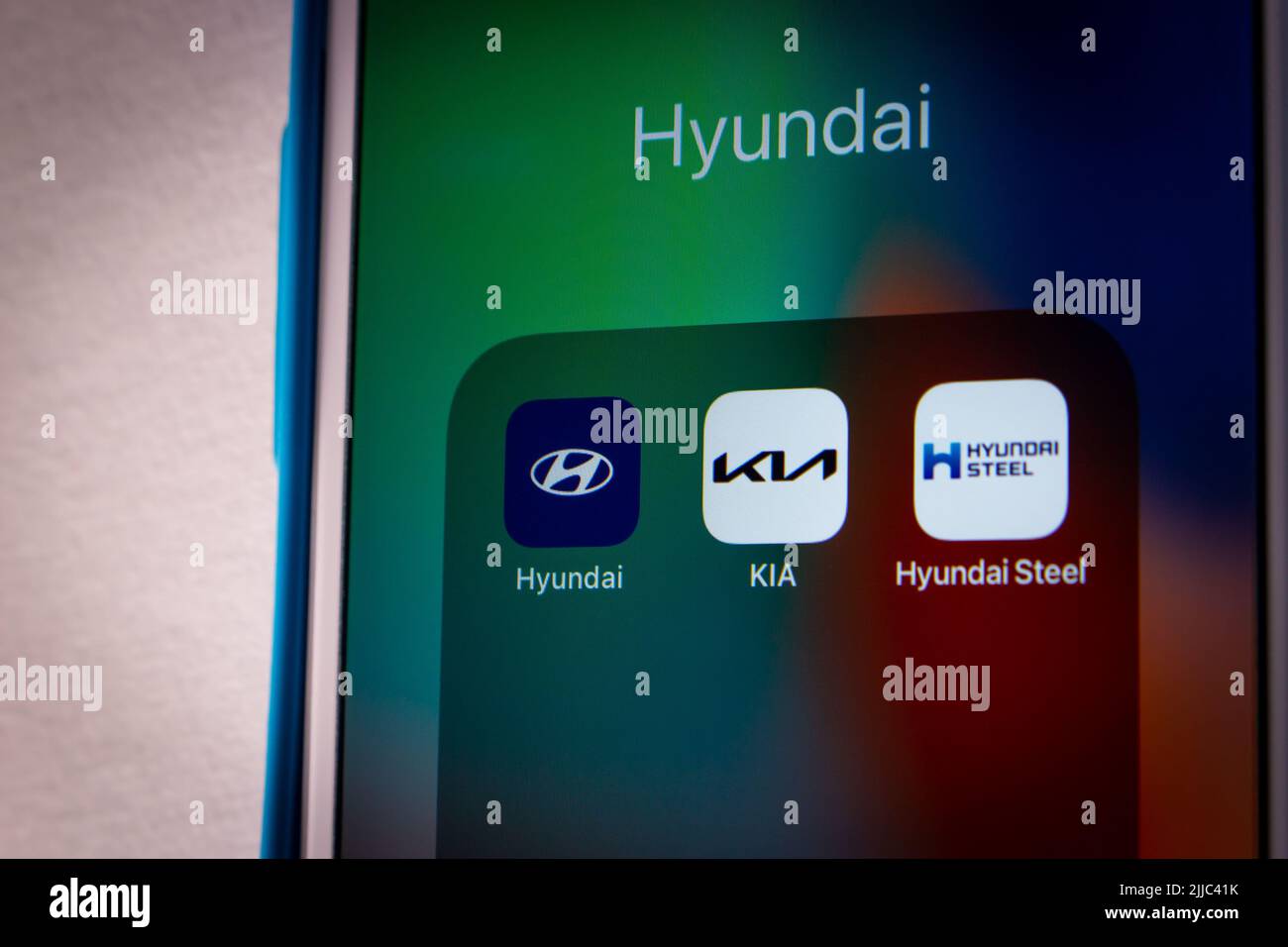 Kumamoto, JAPAN - Jul 17 2022 : Korean conglomerate Hyundai Group ...