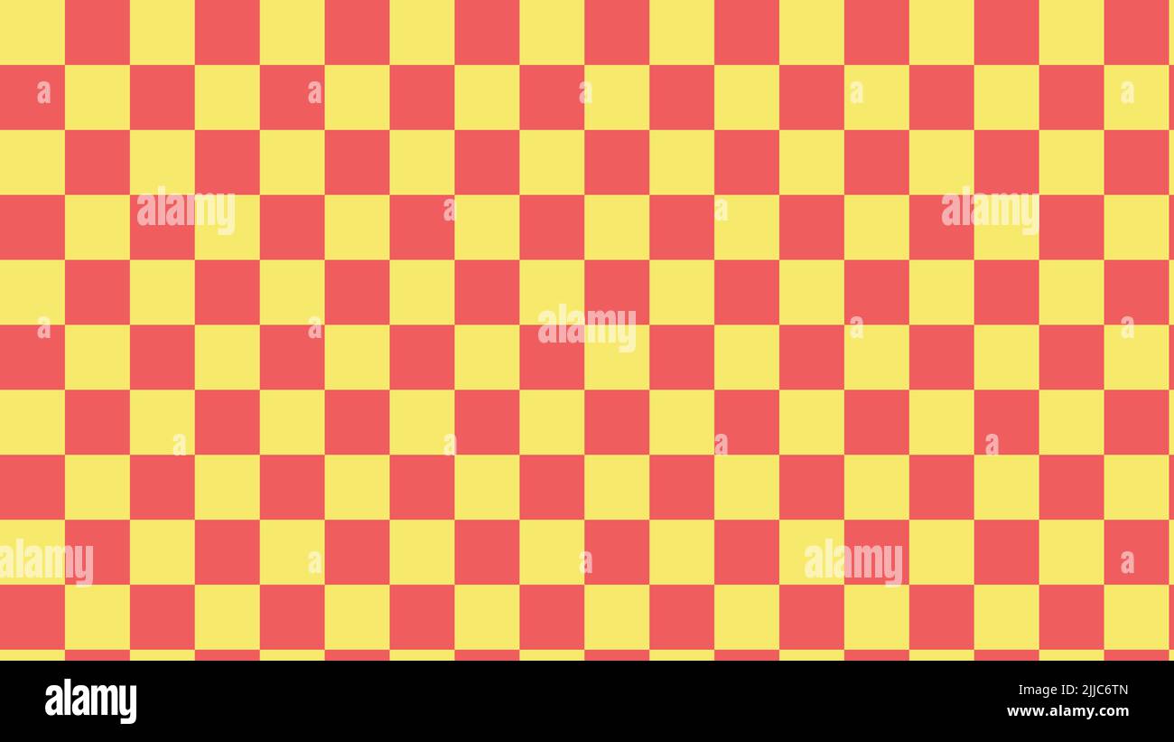 cute pastel orange and yellow checkers, gingham, plaid, checkerboard  pattern aesthetic wallpaper illustration, perfect for wallpaper, backdrop,  postca Stock Photo - Alamy