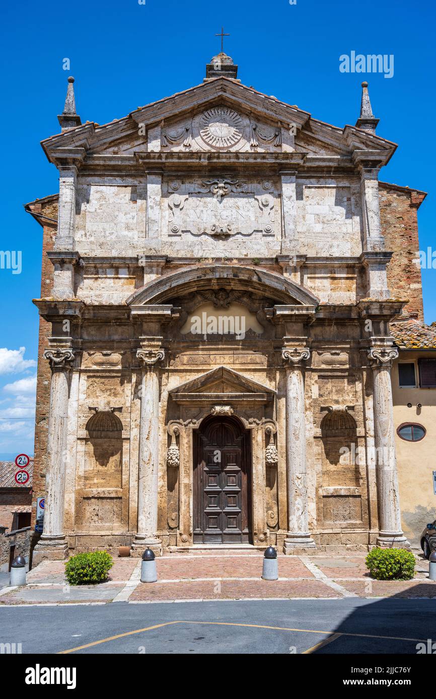 Chiesa di Santa Lucia on Piazza di Santa Lucia in Montepulciano, Tuscany, Italy Stock Photo