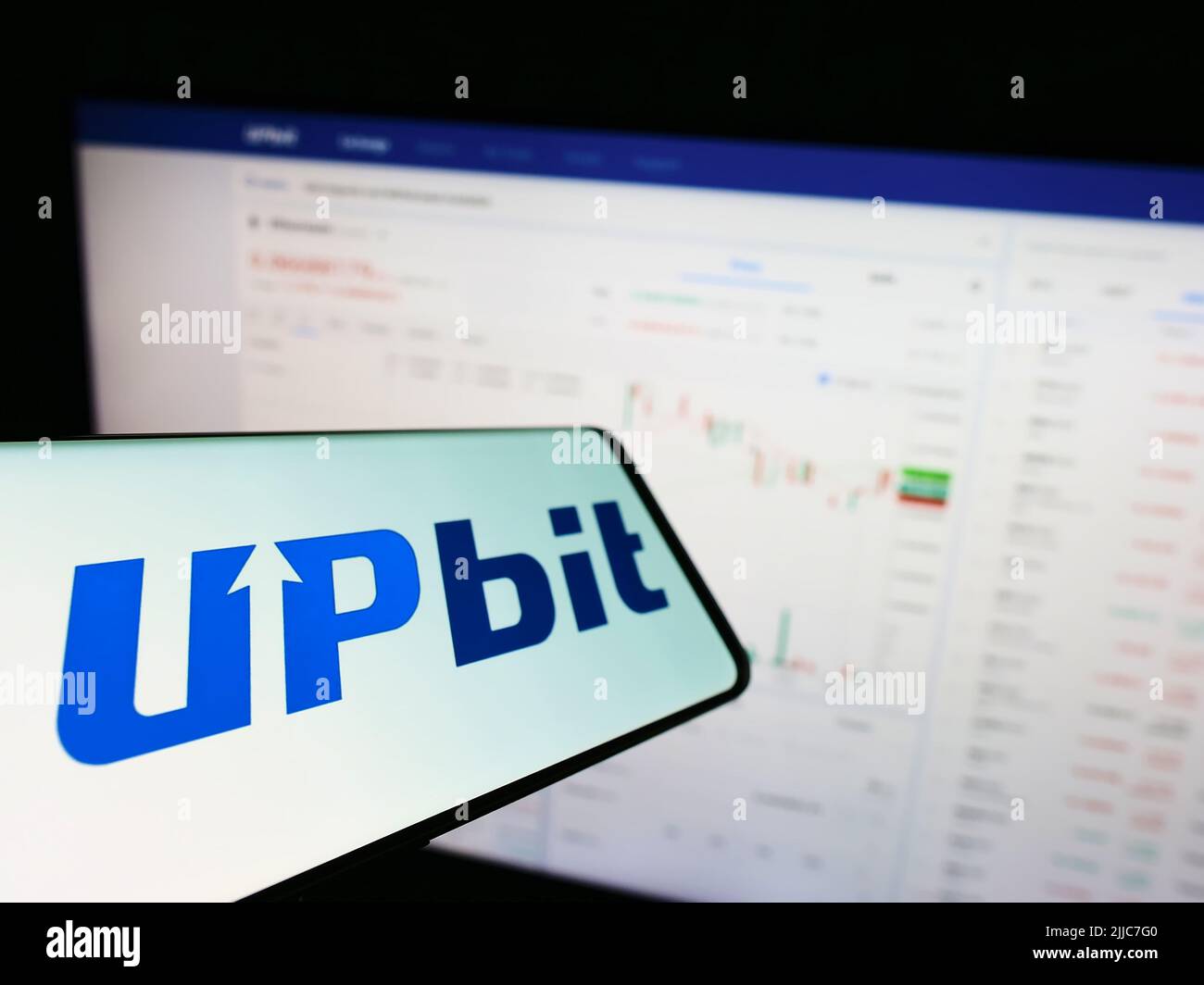 Upbit logo hi-res stock photography and images - Alamy