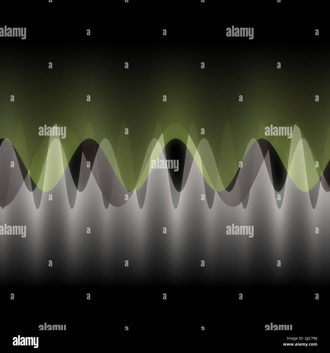 Illustration of multiple waves oscillating or overlapping by many small ...