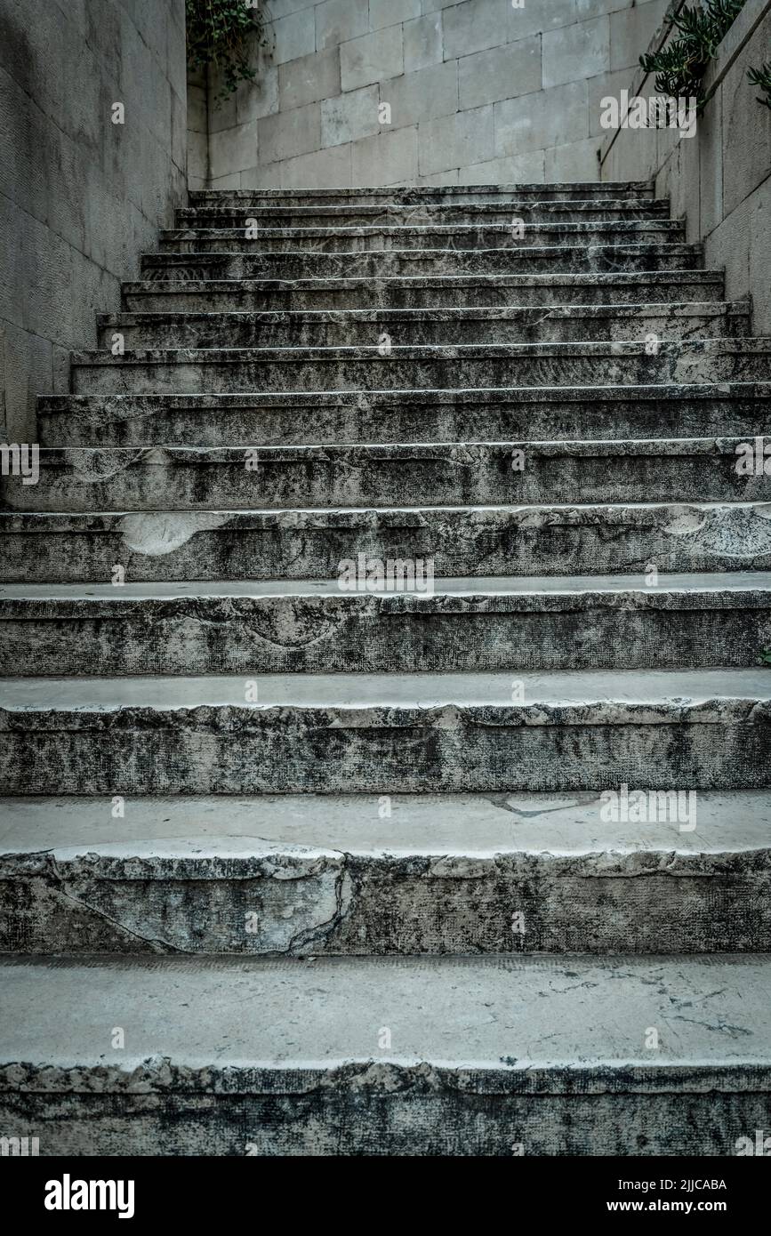 Stairs, Split, Croatia Stock Photo