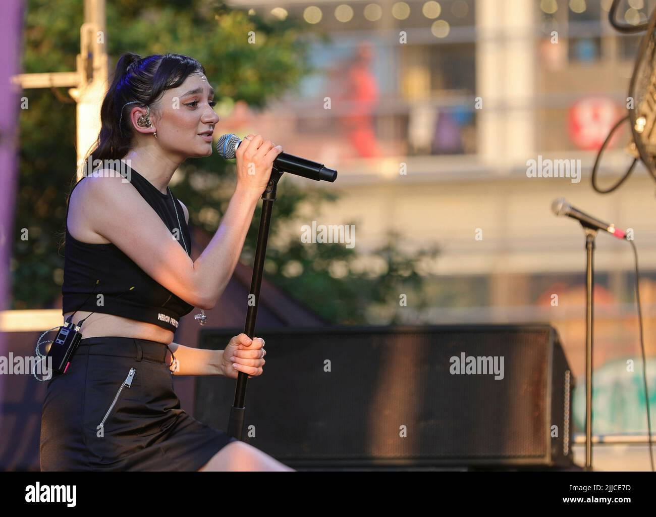 Hudson Yards New York Usa July 20 2022 Daya Performance As Part Of The Summer Concerts