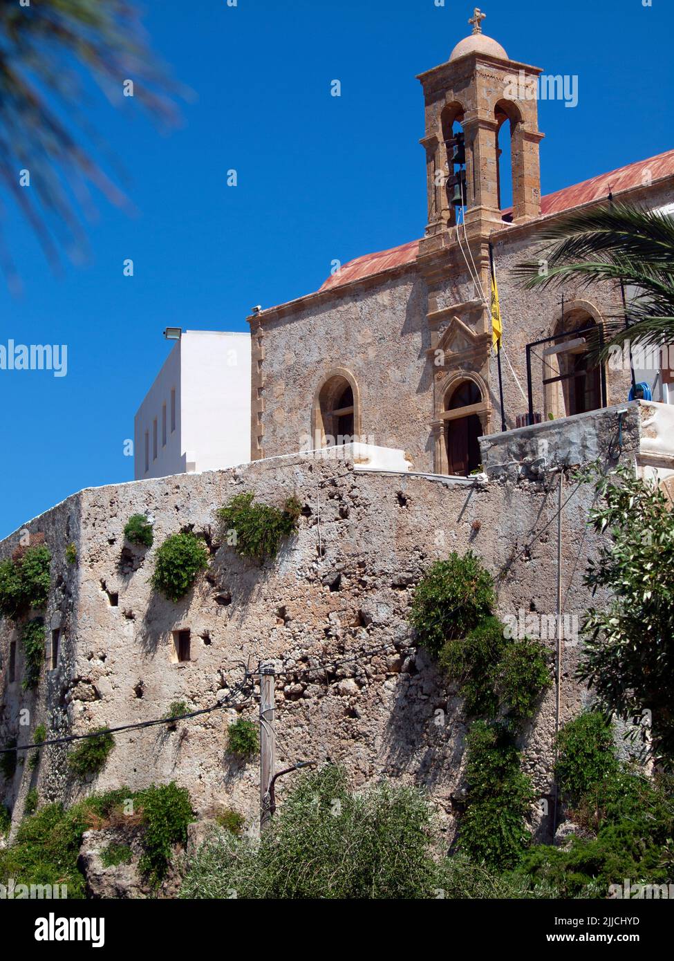The Chrysoskalitissa Monastery in SW Crete Stock Photo