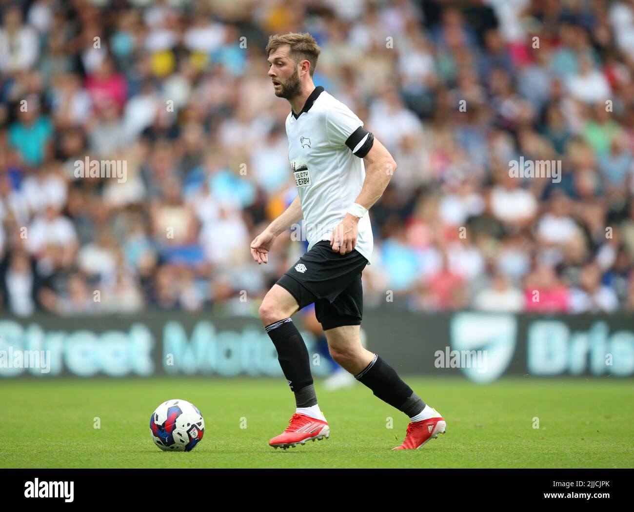 Derby County's Tom Barkhuizen during a pre-season friendly match at Pride  Park Stadium, Derby. Picture date: Saturday July 23, 2022 Stock Photo -  Alamy