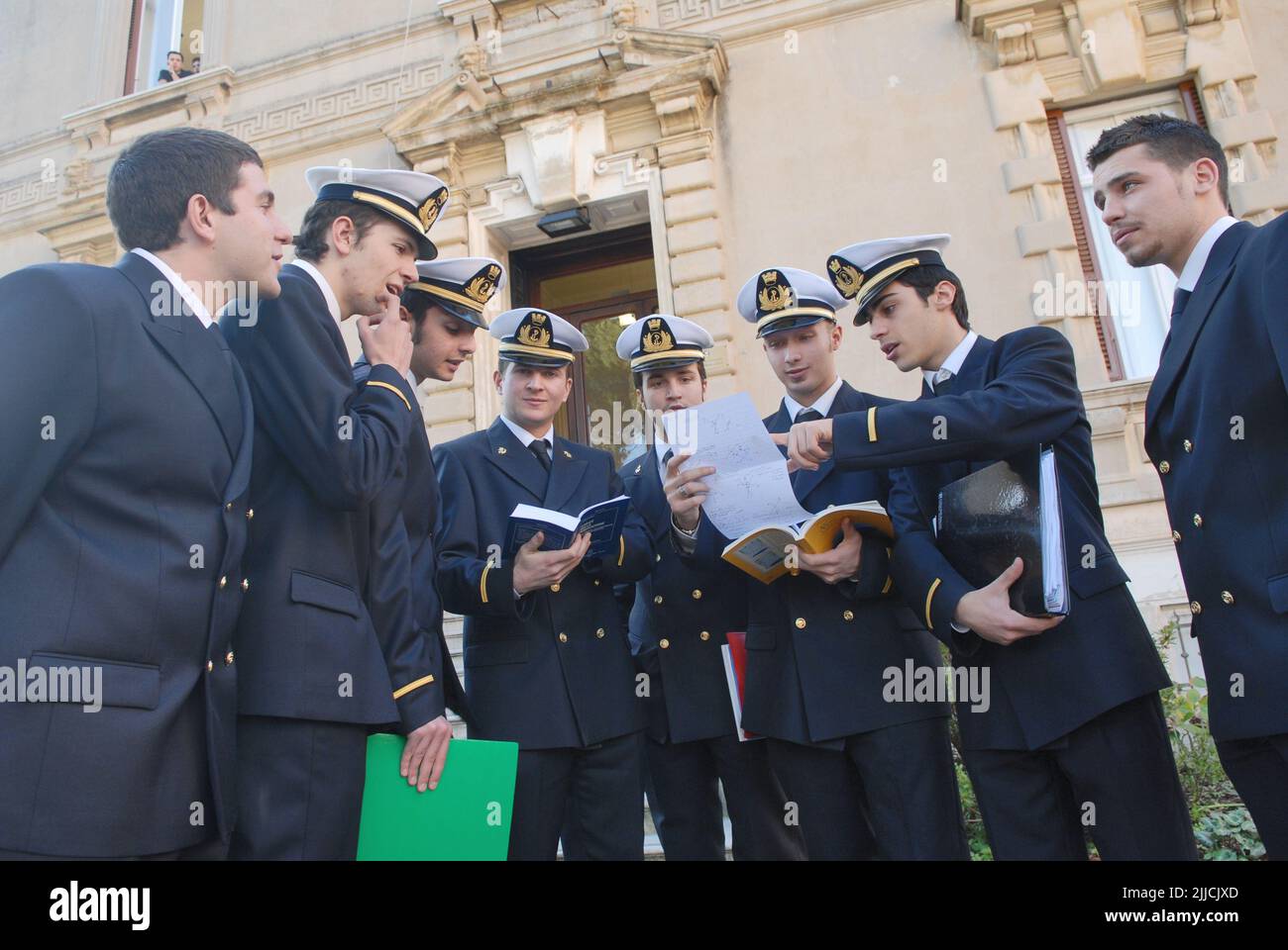 Genoa (Italy), Academy of the Merchant Navy, advanced specialization school for the professions of the sea; Stock Photo