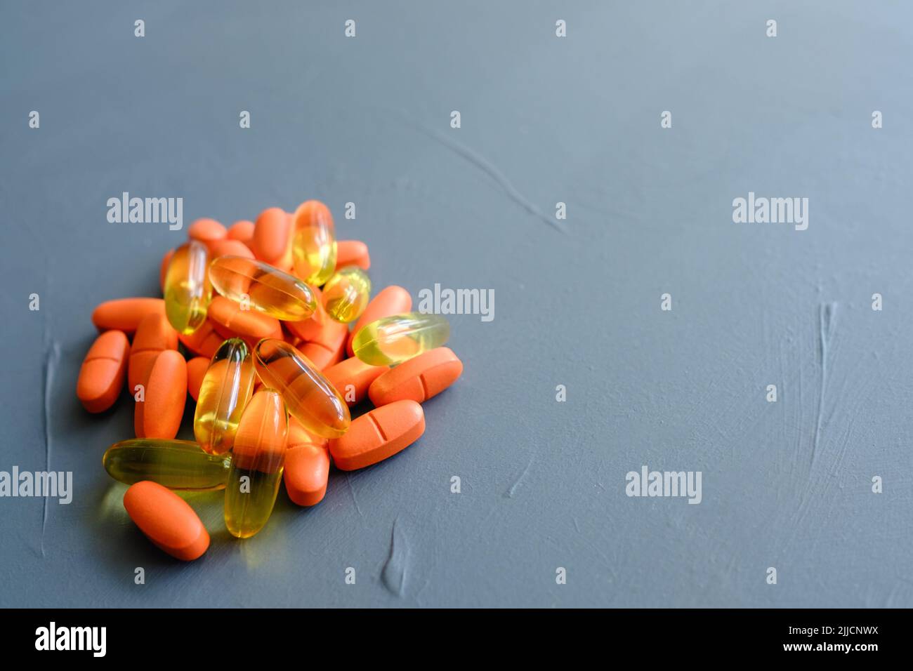 pills capsules mix illness sickness medicament Stock Photo
