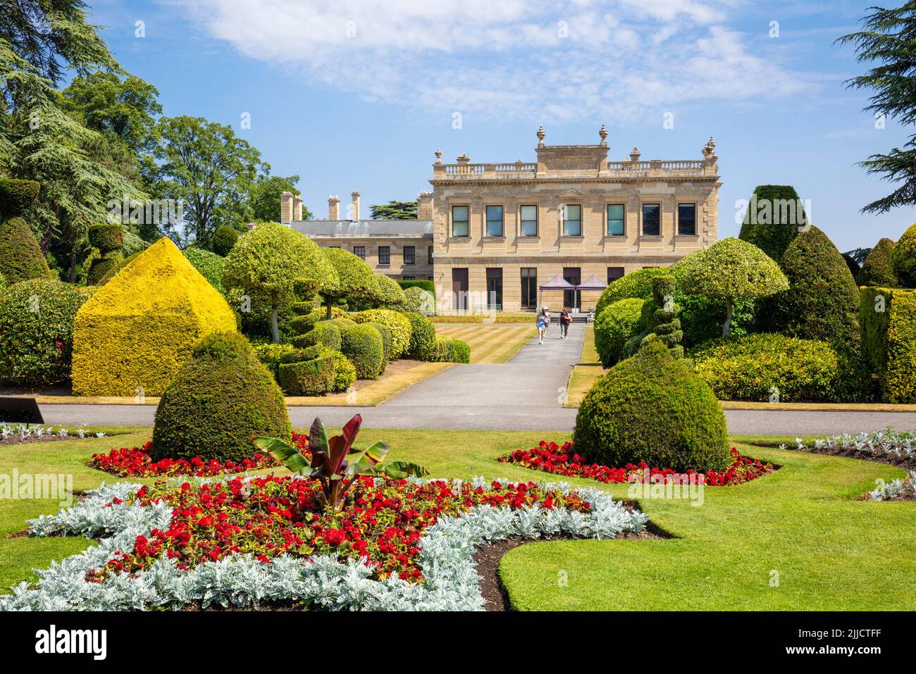 Formal gardens at Brodsworth hall and gardens a Victorian country house at Brodsworth near Doncaster South Yorkshire England uk gb Europe Stock Photo