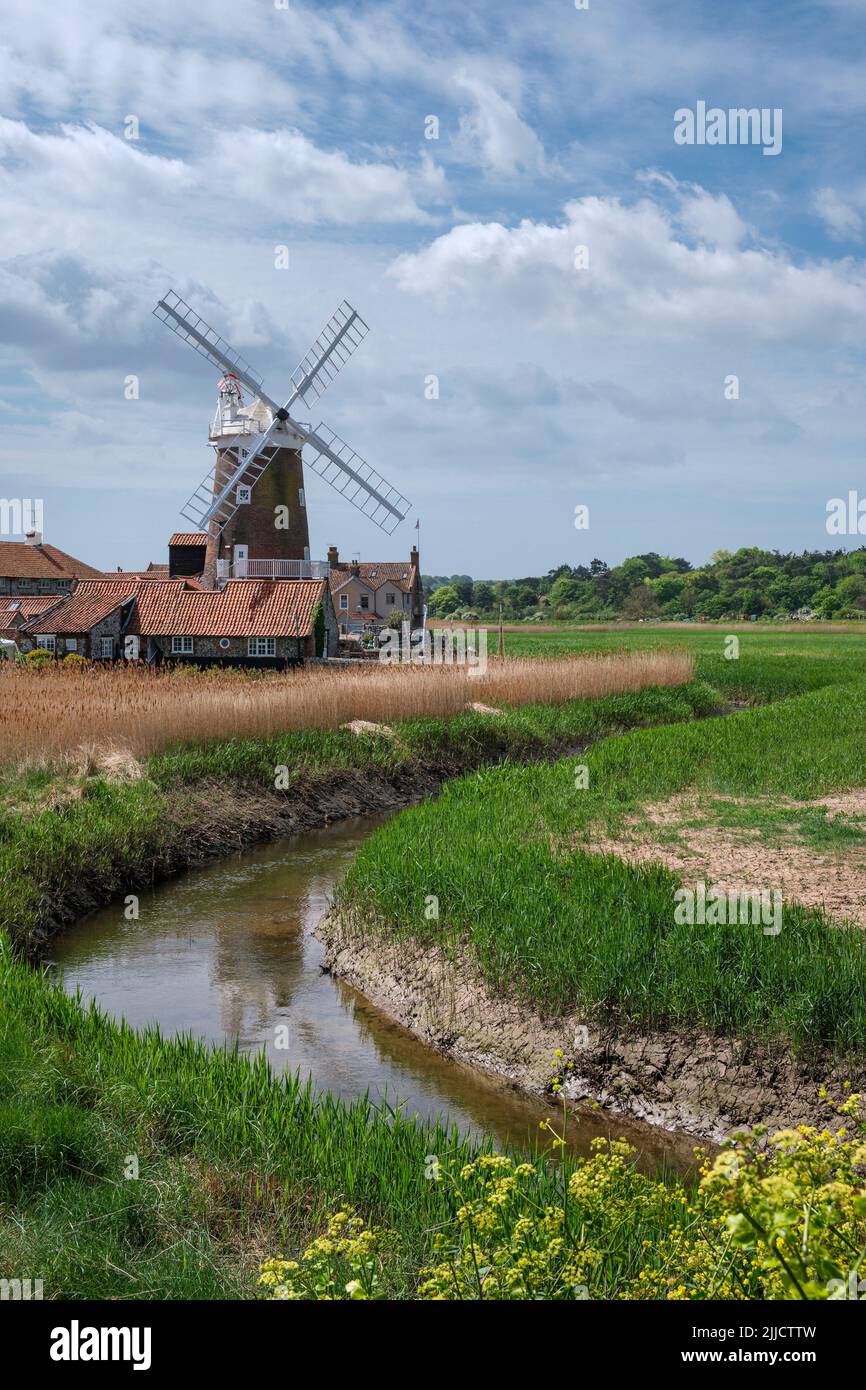 Windmill at Cley next the Sea, Norfolk Stock Photo