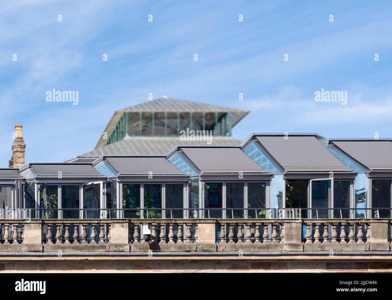 London, England, UK - Covent Garden market building renovation / new conservatory by Eric Parry Architects Stock Photo