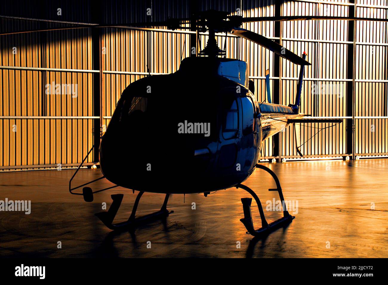 Eurocopter AS350 Squirrel helicopter Stock Photo