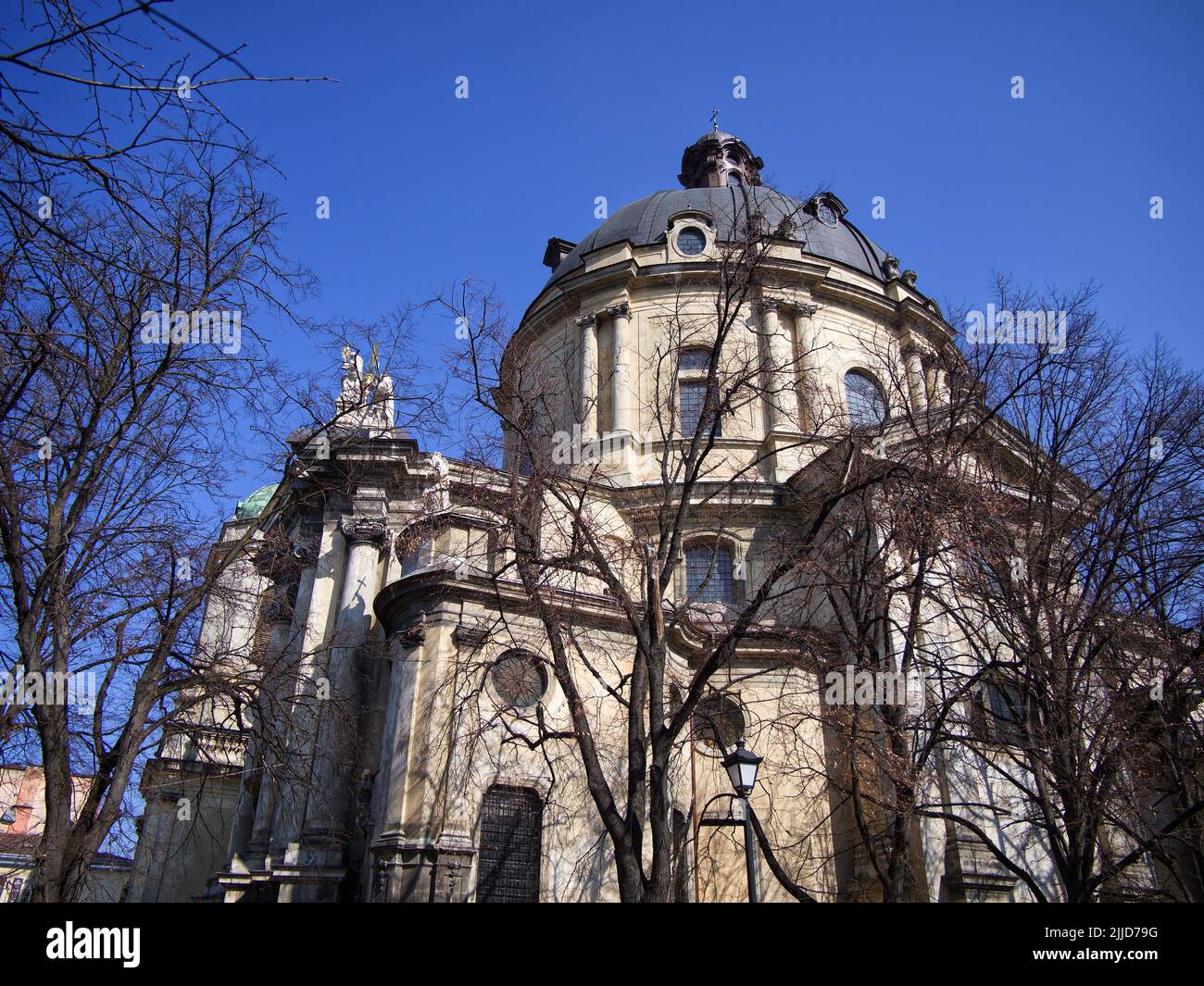 The Dominican church and monastery is a historical baroque complex of the church and monastery of the Dominican Order, an architectural monument of na Stock Photo