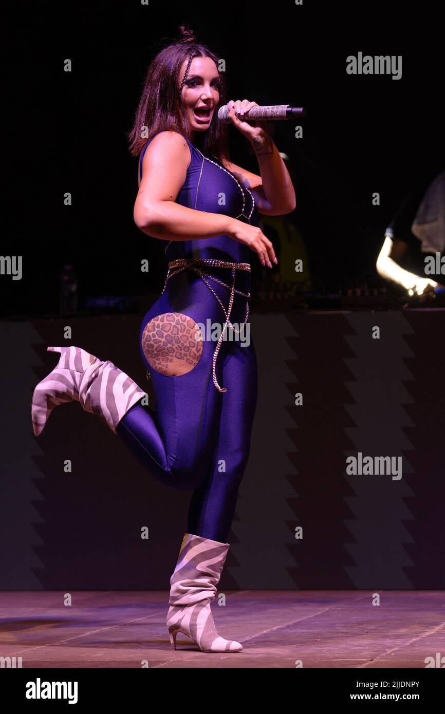 in the photo Elettra Lamborghini Stock Photo - Alamy