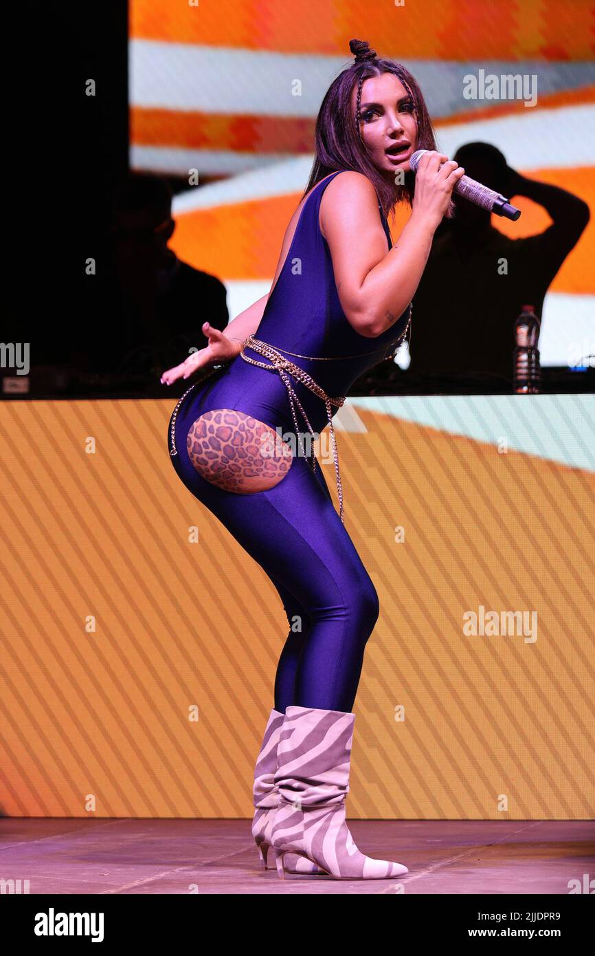 in the photo Elettra Lamborghini Stock Photo - Alamy