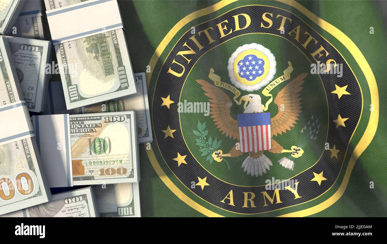 Dollars for the US-Army Stock Photo