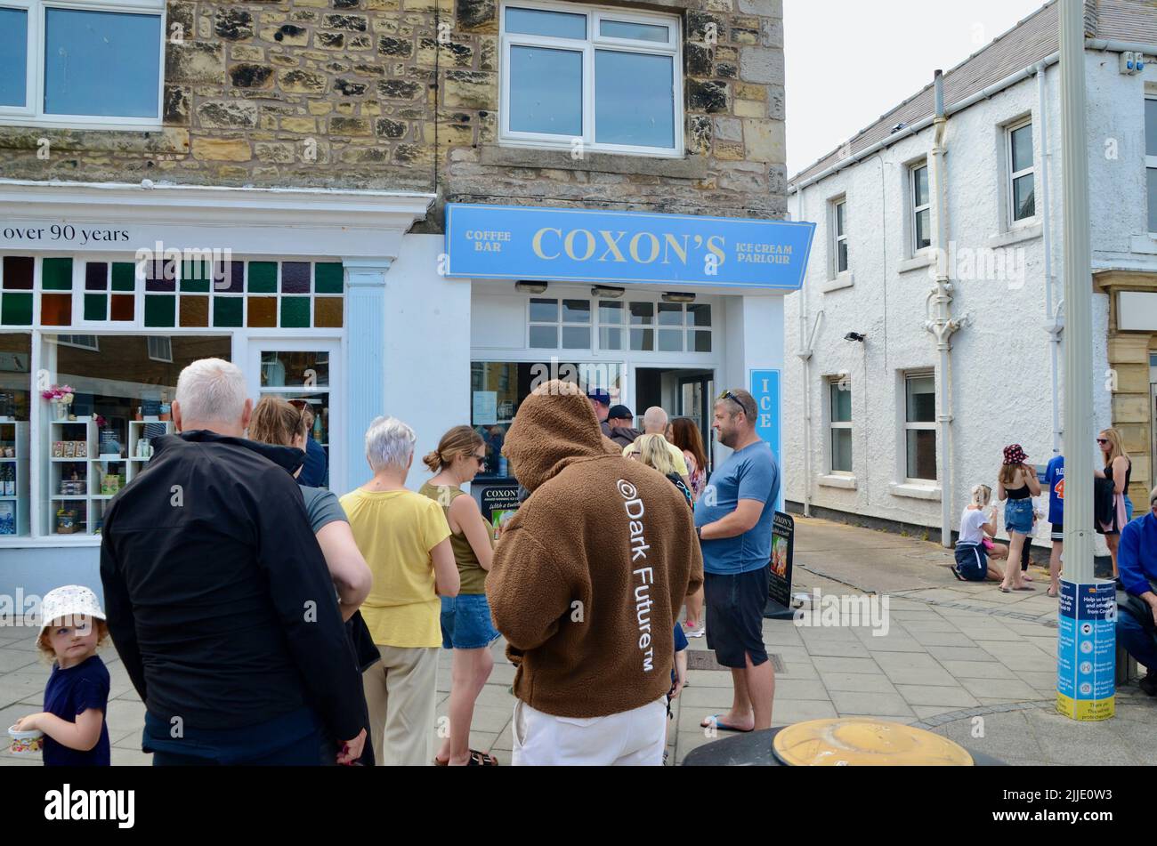 coxon's ice cream bar seahouses northumberland england great britain 2022 Stock Photo