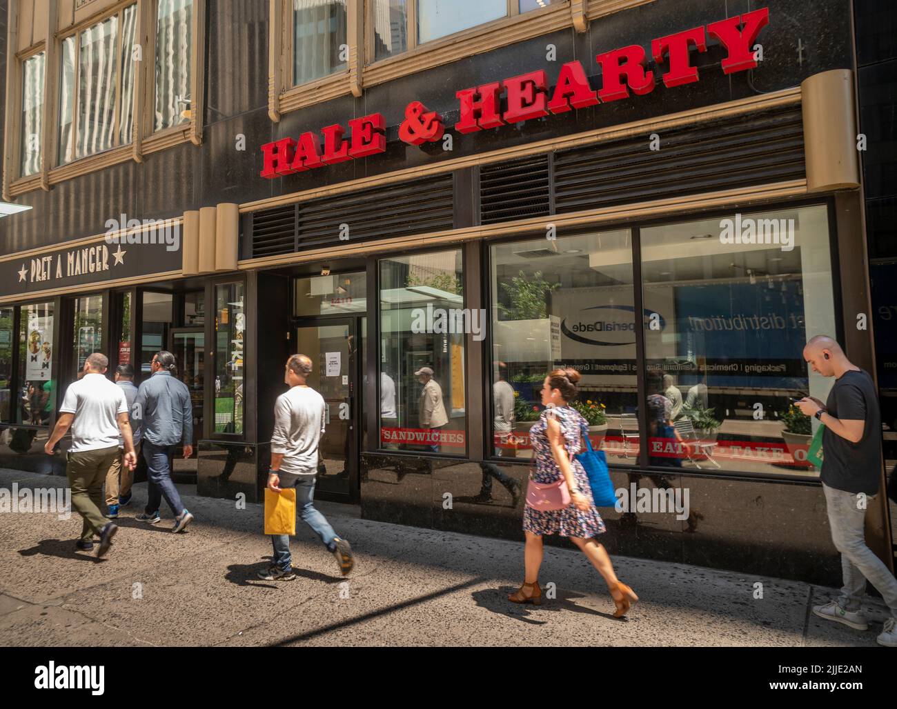 A closed branch of the Hale & Hearty sandwich and soup chain in the