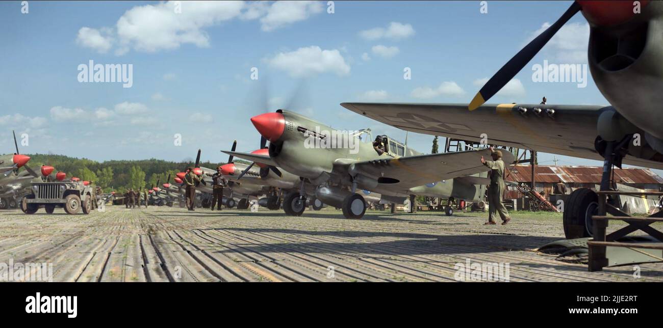 FIGHTER PLANES, RED TAILS, 2012 Stock Photo