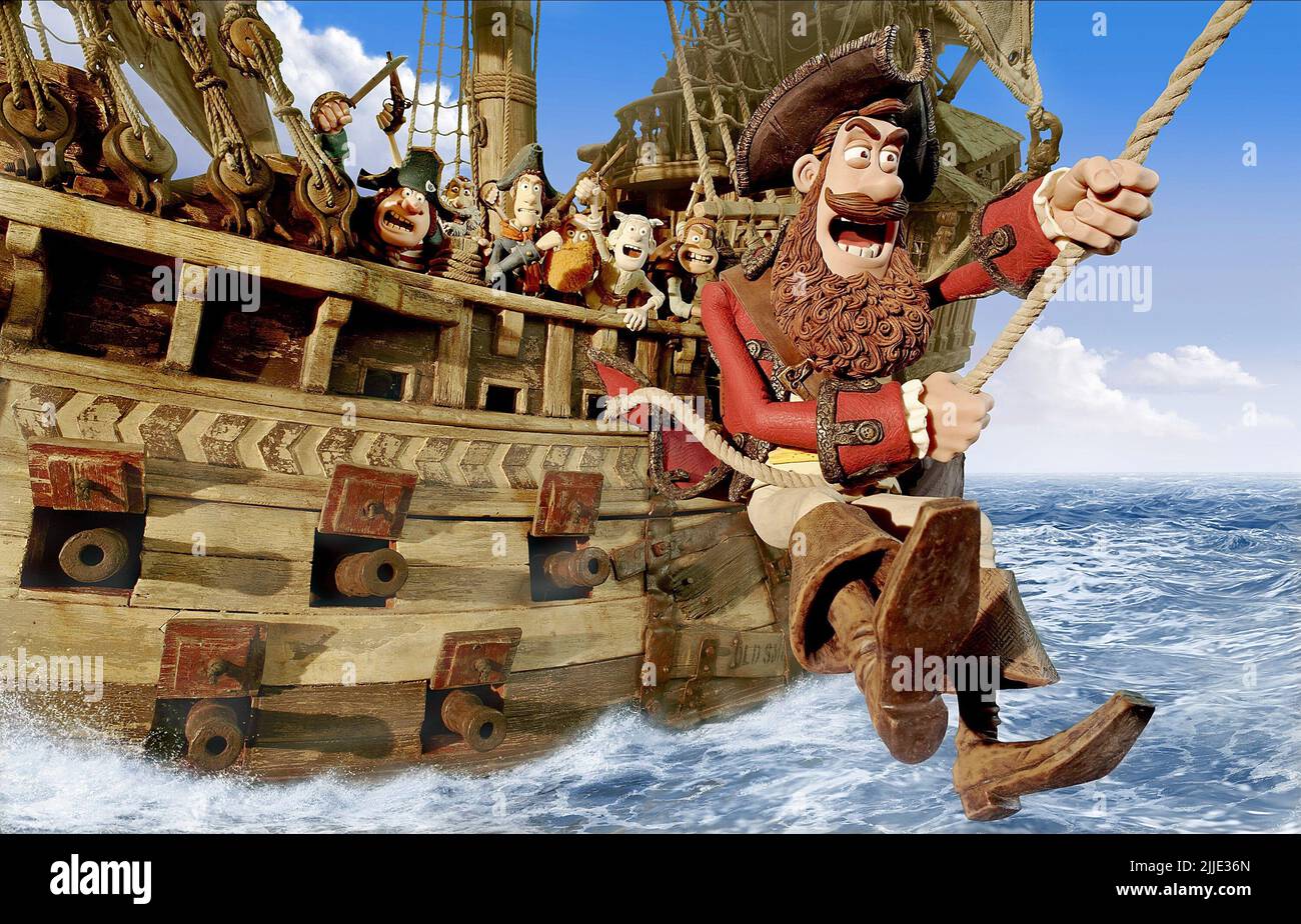PIRATE CAPTAIN, THE PIRATES! IN AN ADVENTURE WITH SCIENTISTS!, 2012 Stock Photo