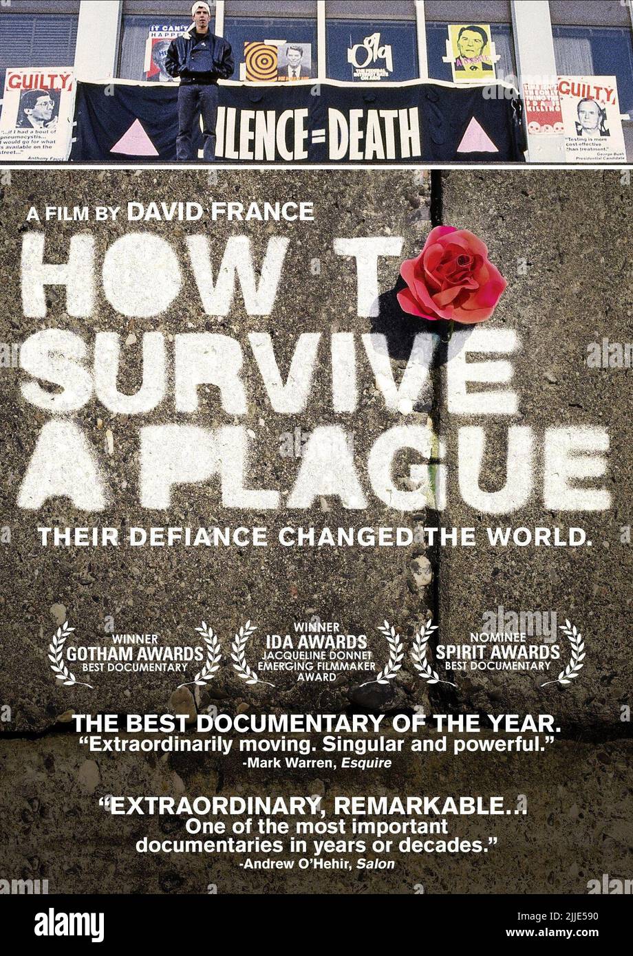 MOVIE POSTER, HOW TO SURVIVE A PLAGUE, 2012 Stock Photo