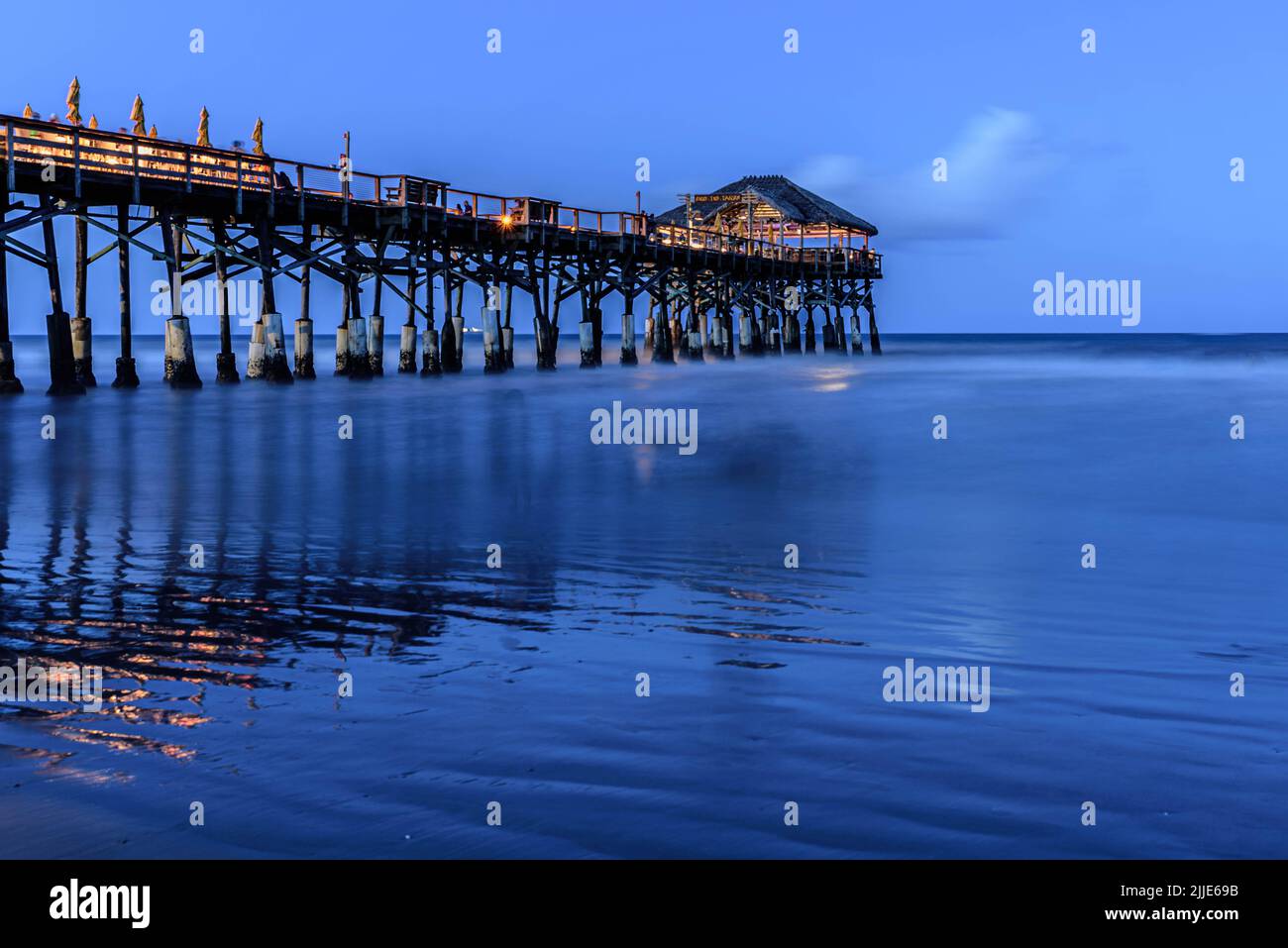 Cocoa Beach Pier, Cocoa Beach Stock Photo Alamy