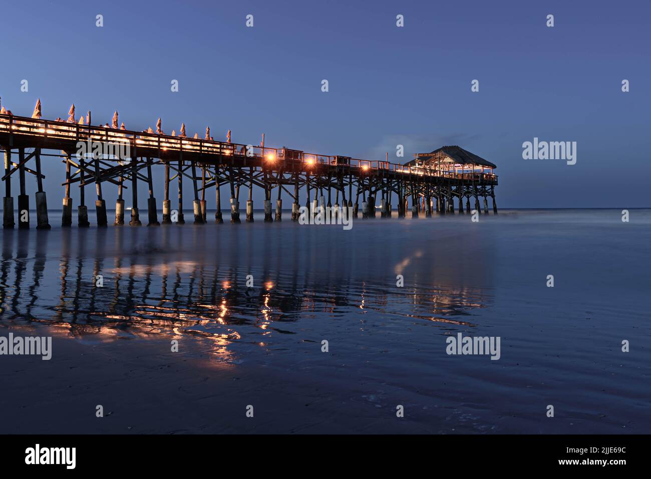 Cocoa Beach Pier, Cocoa Beach Stock Photo Alamy