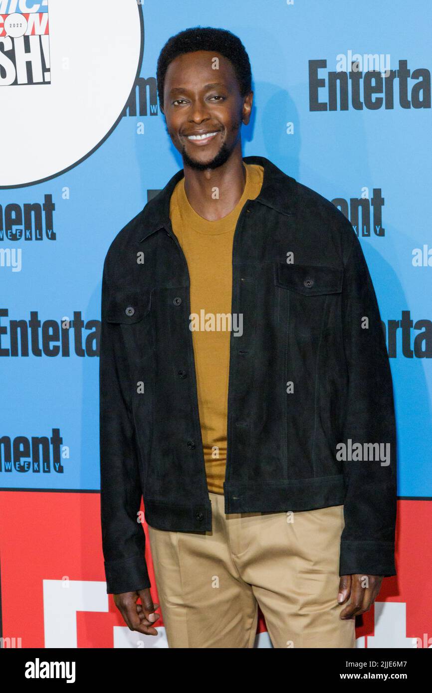 Edi Carter July 23, 2022, San Diego, California, U.S: Edi Gathegi attends ...