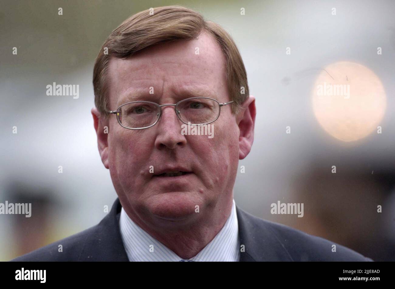 File photo dated 6/5/2005 of Ulster Unionist leader David Trimble arrives at Banbridge polling station where he lost his seat. The Former Northern Ireland first minister has died, the Ulster Unionist Party has announced. Issue date: Monday July 25, 2022. Stock Photo