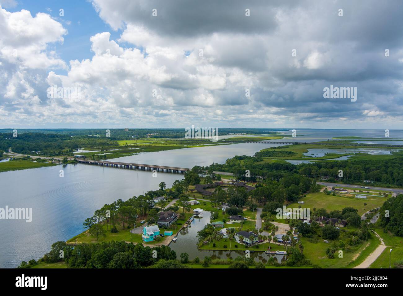 Daphne, Alabama and Mobile Bay Stock Photo Alamy
