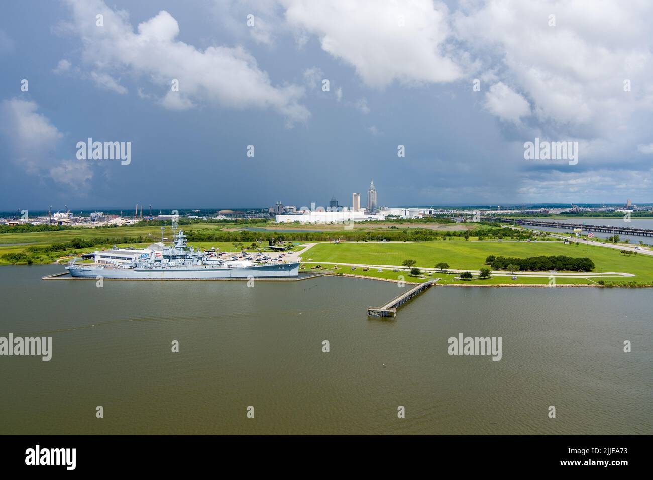 The USS Alabama Battleship Stock Photo - Alamy