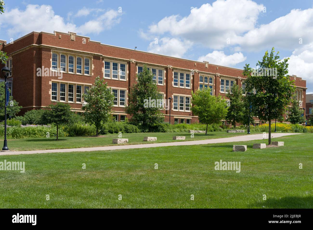EAU CLAIRE, WI, USA - JULY 24, 2022: Schofield Hall at the University of Wisconsin-Eau Claire. Stock Photo