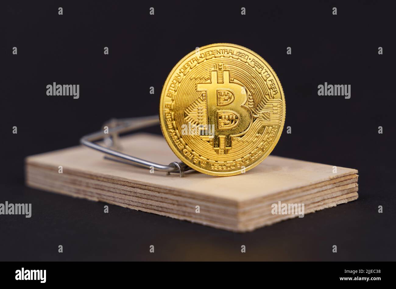 Bitcoin Bait Greed concept money like bait hi-res stock photography and images - Alamy